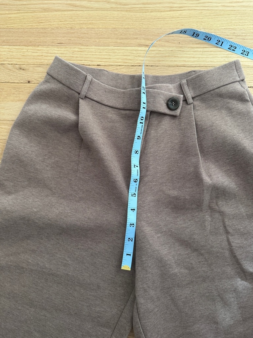 OGL Wide-Leg Trousers in Taupe - Picture 8 of 11